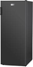 BLACK+DECKER 10 Cu. Ft. Upright Freezer, Stand Up Freezer with Mechanical Temperature Control, Freezer Upright with 3 Shelves and 4 Door Bins, Manual Defrost, R600a Refrigerant, BUF1000LB, Black