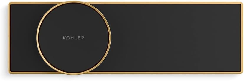 KOHLER Anthem + Digital Control Steamhead in Vibrant Brushed Moderne Brass, Large Dial for Temperature + Flow Rate Adjustment, Features System Warm-Up + Pause Option, Includes Optional Flow Restrictor