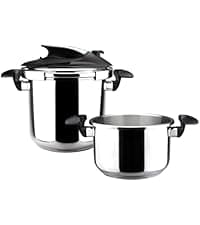 Magefesa Nova 4.2 Qt Stovetop Pressure Cooker – Fast Cooking, Easy Locking, 18/10 Stainless Steel, Induction Compatible, 5 Safety Features, 11.6 PSI