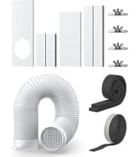 Dreo Portable Air Conditioners, 8000 BTU ASHRAE (5000 BTU DOE) Smart AC Unit for Bedroom with Drainage-free Cooling, 45dB Quiet, APP/Voice/Remote, Portable AC for Room Indoors, AC318S