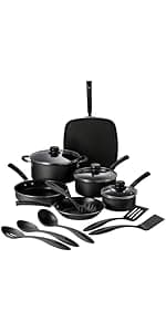 Tramontina Tri-Ply Clad Stainless Steel 12-Piece Cookware Set with Lids, Pots and Pans Kitchen Set, Induction-Ready, Dishwasher-Safe, NSF-Certified, Made in Brazil