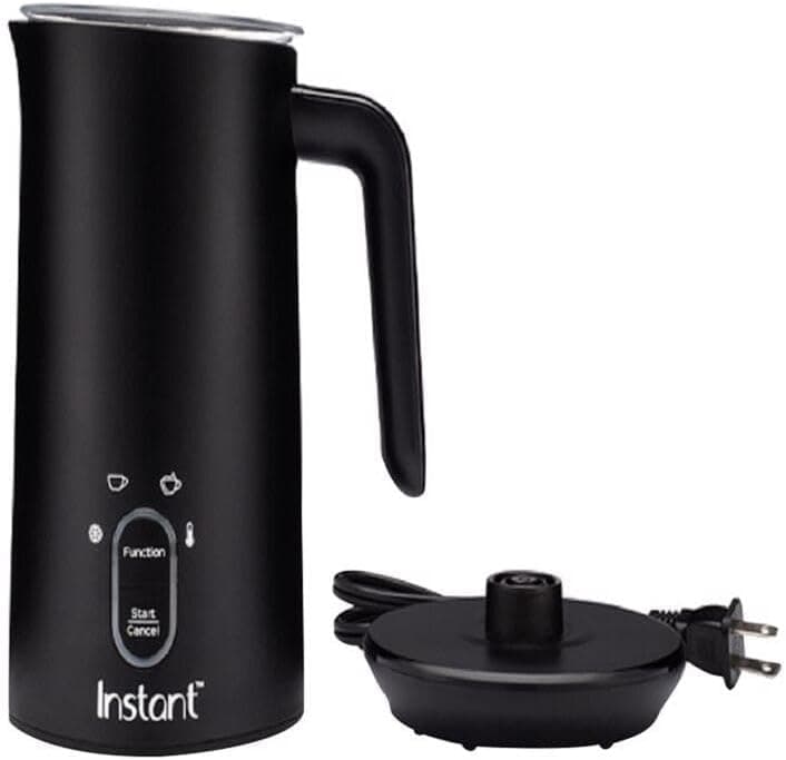 Instant Pot Milk Frother, 4-in-1 Electric Milk Steamer, 10oz/295ml Automatic Hot and Cold Foam Maker and Milk Warmer for Latte, Cappuccinos, Macchiato, From the Makers of Instant 500W, Black