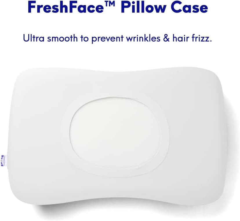 C CUSHION LAB Deep Sleep Pillow, Patented Ergonomic Contour Design for Side & Back Sleepers, Orthopedic Cervical Shape Gently Cradles Head & Provides Neck Support & Shoulder Pain Relief - Calm Grey