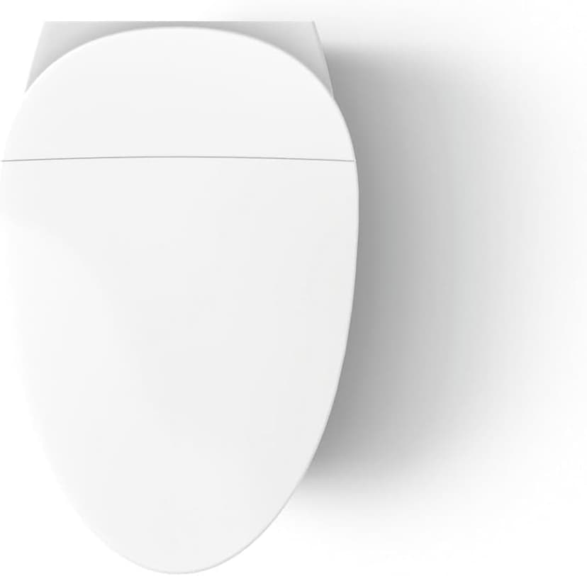 KOHLER 5402-0 Veil Smart Toilet with Auto Open & Close, One-Piece Wall-Hung Elongated Intelligent Bidet Toilet with Heated Seat and Dual-Flush, White