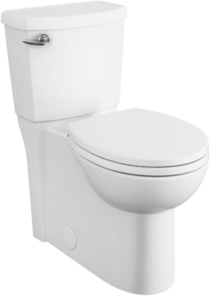 American Standard 2988101.020 Cadet 3 FloWise 2-Piece 1.28 GPF Single Flush Right Height Round Front Toilet with Concealed Trapway, White