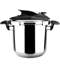 Magefesa Nova 4.2 Qt Stovetop Pressure Cooker – Fast Cooking, Easy Locking, 18/10 Stainless Steel, Induction Compatible, 5 Safety Features, 11.6 PSI