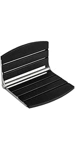 Heavy Duty Shower Stools, Shower Benches for Inside Shower to sit on,Poly Lumber Plastic Shower Bench Waterproof, Sturdy Wide Shower Stools for 500 LB (Brown)…