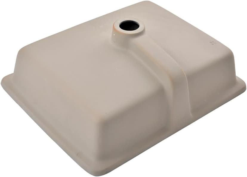 Undermount Bathroom Sink Rectangle, 20"x15" Black Bathroom Vessel Sink Porcelain Ceramic Modern Art Lavatory Vanity Under Counter Basin with Overflow