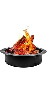 QuliMetal 6PCS Ceramic White Birch Gas Fireplace Logs Set – Realistic Fake Wood Logs for Indoor Inserts, Outdoor Fire Pits, Vented, Propane, Gel, Ethanol, and Electric Fireplaces