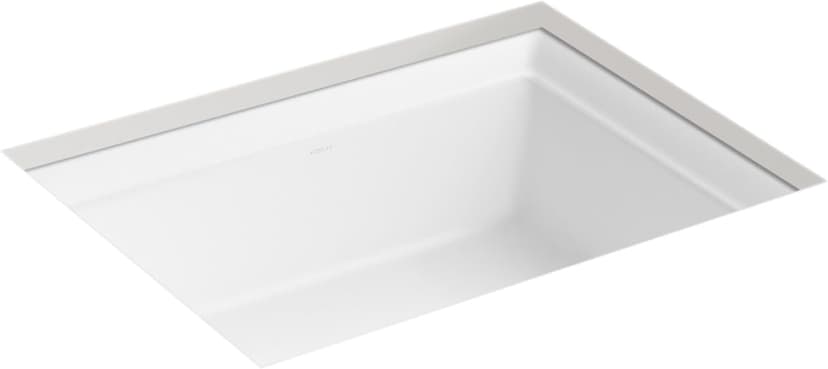 Kohler K-21783-0 Artifacts 21 1/4" Rectangle Undermount Bathroom Sink, White