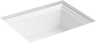 Kohler K-21783-0 Artifacts 21 1/4" Rectangle Undermount Bathroom Sink, White