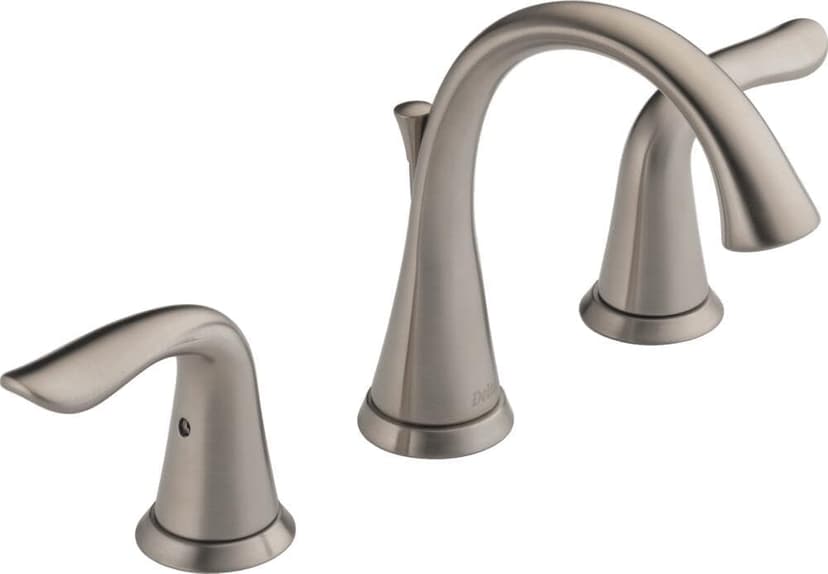 Delta Faucet Lahara Widespread Bathroom Faucet Brushed Nickel, Bathroom Faucet 3 Hole, Diamond Seal Technology, Metal Drain Assembly, Stainless 3538-SSMPU-DST, 5.00 x 16.00 x 5.00 inches