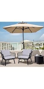 Christopher Knight Home Selma Acacia Rocking Chairs with Cushions, 2-Pcs Set, Teak Finish