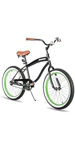 JOYSTAR 12 14 16 Inch Kids Cruiser Bike for Ages 2-7 Years Old Girls & Boys, Children's Bicycle with Training Wheels, Coaster Brake, Fenders & Adjustable Seat