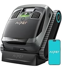 AIPER Cordless Robotic Pool Vacuum, Self-Parking Technology, Portable, Ideal for Above-Ground Flat Pool up to 40 Feet