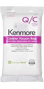 Kenmore 81714 Bundle Ultra Plush Lightweight Bagged Canister Vacuum with Pet PowerMate, HEPA, Extended Telescoping Wand, Retractable Cord, and 3 Cleaning Tools, 700 Series, Gold