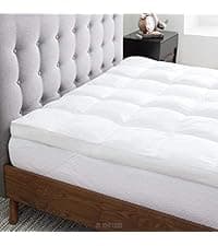 LUCID 4 Inch Gel Memory Foam Mattress Topper-Ventilated Design-Ultra Plush-Queen