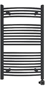 HEATGENE Towel Warmer, Heated Towel Warmer Rack, Wall-Mounted Hardwired/Plug-in Electric Towel Warmers for Bathroom, Hot Towel Rails - Mirror Polish