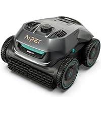 AIPER Cordless Robotic Pool Vacuum, Self-Parking Technology, Portable, Ideal for Above-Ground Flat Pool up to 40 Feet