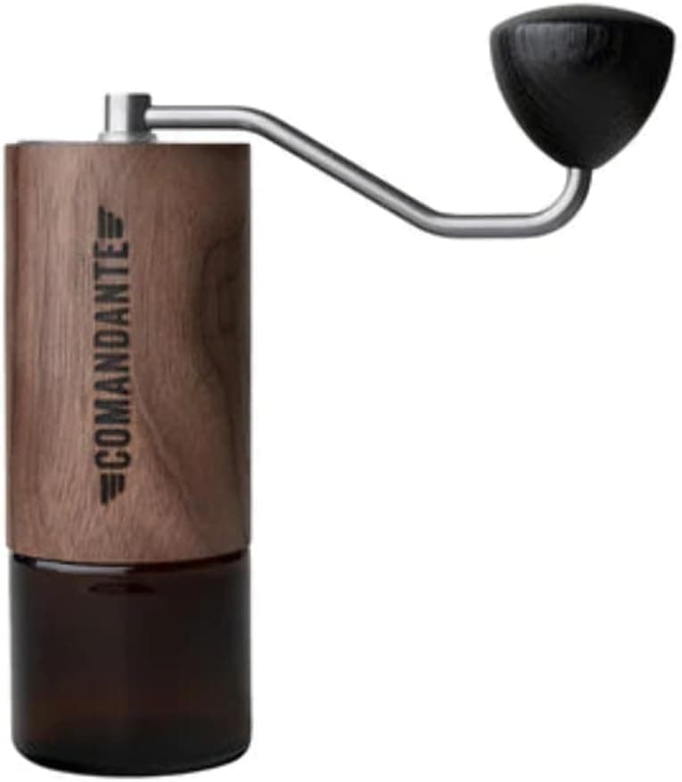 C40 MK4 Liquid Amber Manual Coffee Grinder, Stainless Steel, Silver/Brown