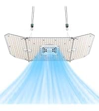 VIVOSUN AeroLight Wing AW400SE & GrowHub Controller E25, LED Grow Light 400W with Integrated Circulation Fan, Full Spectrum, Compatible with App & E42A, 4x4/5x5 ft Coverage