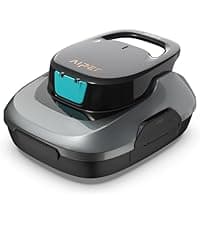 AIPER Cordless Robotic Pool Vacuum, Self-Parking Technology, Portable, Ideal for Above-Ground Flat Pool up to 40 Feet
