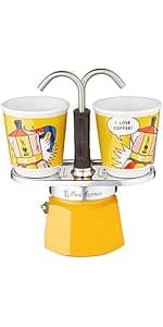 Bialetti Moon Exclusive Induction Stainless Steel Moka Pot, Stovetop Espresso Maker, Italian Coffee Maker, 4 Espresso Shots, (5.7 Oz - 170 ml), Compatible with All Stovetops, Silver