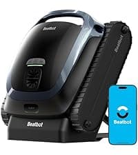 Beatbot AquaSense Cordless Robotic Pool Vacuum Cleaner - Intelligent Path Opimization, Cleans Floor, Walls, and Waterline - Suitable for Above & In-Ground Pools up to 2,260 sq.ft, Light Gray