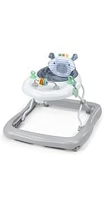 Ingenuity Baby Base 2-in-1 Booster Feeding and Floor Seat with Self-Storing Tray - Slate