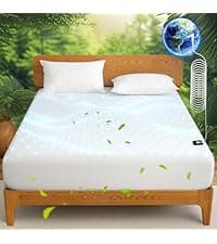 Ivellow Deep Pocket King Sheets, Rayon Derived from Bamboo, Extra Deep Pocket up to 18"-24", Hotel Luxury Cooling Sheets for King Size Bed, Silky Soft, Smooth, Breathable Bed Sheets White