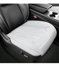 Car Seat Covers Full Set, Super Luxurious Heavy Duty Waterproof Leather Automotive Vehicle Cover for Cars SUV Pick-up Truck, Universal Non-Slip Seat Car Accessories (Black)
