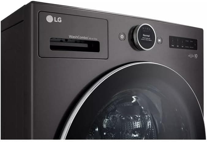 LG WM6998HBA Ventless Washer/Dryer Combo LG WashCombo All-in-One 5.0 cu. ft. Mega Capacity with Inverter HeatPump Technology and Direct Drive Motor