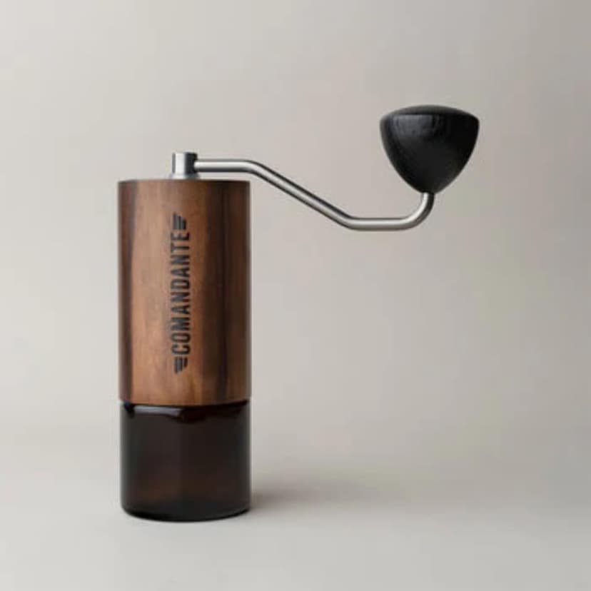C40 MK4 Liquid Amber Manual Coffee Grinder, Stainless Steel, Silver/Brown