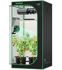 VIVOSUN AeroLight Wing AW400SE & GrowHub Controller E25, LED Grow Light 400W with Integrated Circulation Fan, Full Spectrum, Compatible with App & E42A, 4x4/5x5 ft Coverage