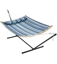 Yaheetech Hammock Chair Stand, C-Stand for Hanging Hammock Chair w/Buckle & S-Shaped Hook - Free Rotation C-Stand Hammock Stand for Hanging Chairs, Swings, Max.Weight Capacity 300Lb