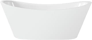 71" Acrylic Freestanding Bathtub Contemporary Soaking White Tub