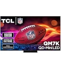 TCL 75-Inch QM7K QLED 4K Smart QD-Mini LED TV with Google TV (75QM7K, 2025 Model) Dolby Vision IQ, Dolby Atmos, HDR, Game Accelerator up to 288Hz, Voice Remote, Works with Alexa, Streaming Television