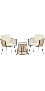 Yaheetech Patio Bistro Sets 3 Piece Cast Aluminum Bistro Table and Chairs Set, Cast Aluminum Bistro Table and Chairs Set of 2 with Umbrella Hole for Patio Backyard Balcony, Green