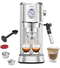 Gevi 10-Cup Coffee Maker with Built-in Burr Grinder, Programmable Timer, 1.5L Water Tank, Reusable Filter & Warming Plate – Drip Coffee Machine for Fresh Ground Coffee