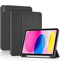 ProCase Kids Case for iPad A16 11th Generation 2025/iPad 10th Generation 2022 with Pencil Holder, iPad 11/10 Case Shockproof Lightweight Cover with Stand Convertible Handle for Children -Blue