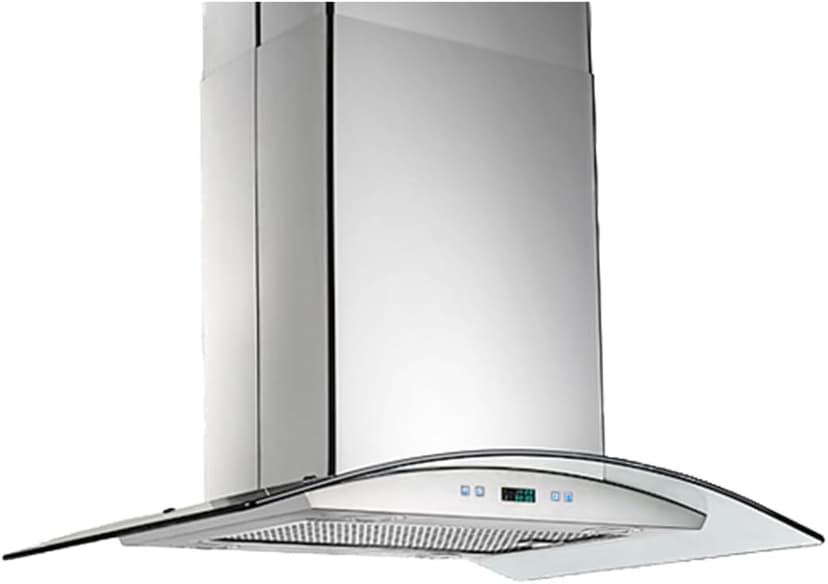 PROLINE 30-Inch Island Range Hood, Ducted, 600 CFM, Stainless Steel, LED Lights, ULTRA-QUIET Blower Motor, 6 Speed, 3-Year Warranty, Dishwasher-Safe Filters, PLFI 544.30, Kitchen Hood