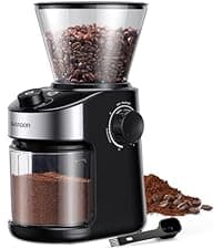 SHARDOR Professional Conical Burr Coffee Grinder, Coffee Bean Grinder with 48 Grind Settings for Espresso, Drip & French Press, Upgraded Anti-Static Technology, Precision Timer, Stainless Steel