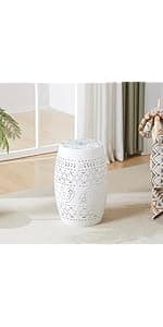 Christopher Knight Home Manuel Light-Weight Concrete Accent Table, Natural, 12.5D x 12.5W x 17.75H in