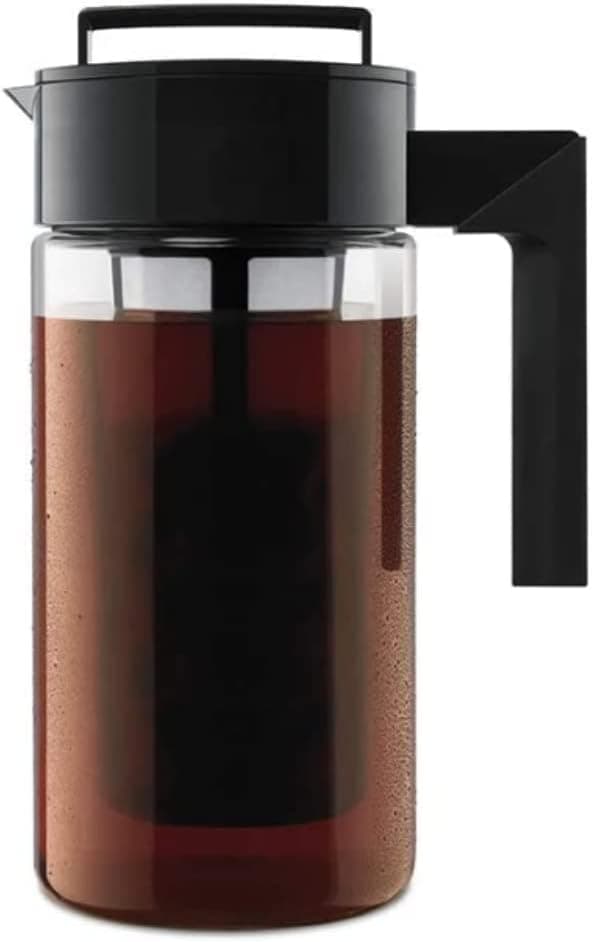 Takeya Patented Deluxe Cold Brew Coffee Maker, 1 qt, Black