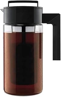 Takeya Patented Deluxe Cold Brew Coffee Maker, 1 qt, Black