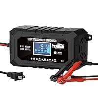 YONHAN Battery Charger 0-20A 12V/24V LiFePO4 Lead Acid Fully Automatic Battery Maintainer, Car Battery Trickle Charger Automotive w/Battery Repair, Winter Mode, for AGM, STD, Gel, Deep Cycle Batteries