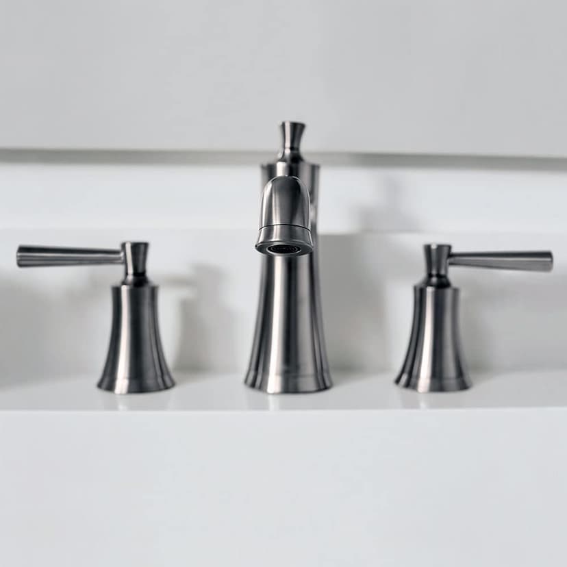 hansgrohe Joleena Transitional 2-Handle 3 7-inch Tall Bathroom Sink Faucet in Brushed Nickel, 04774820