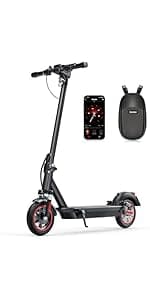 iScooter Electric Scooter for Adults,50/30 Miles Range, 28 MPH Top Speed, 800/750W Motor, 10" Pneumatic Tires, Foldable Dual Shock Absorption Commuting E Scooter with APP & Turn Signals & Storage Bag