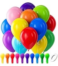 Bezente Balloon Pump Electric, Portable Balloon Inflator Pump Electric Air Pump for Balloons Dual Nozzle Electric Balloon Pump for Birthday Wedding Graduation Party Decorations