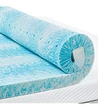 PERLECARE 3 Inch Gel Memory Foam Mattress Topper for Pressure Relief, Premium Soft Cooling Sleep, Non-Slip Design with Removable & Washable Cover, CertiPUR-US Certified - Queen